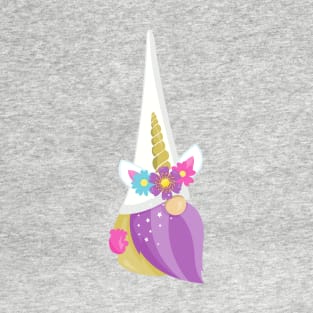 Unicorn Gnome, Garden Gnome, Cute Gnome, Hat T-Shirt